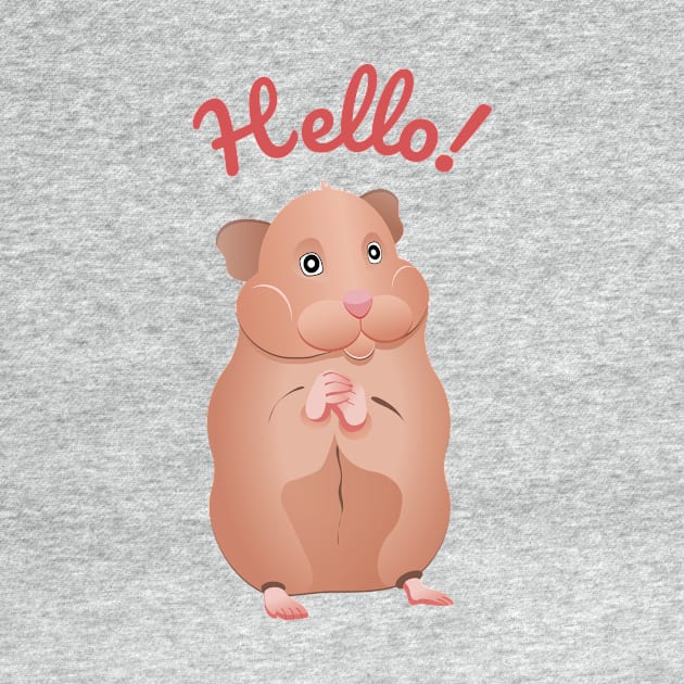 little cute hamster by Olha_Kulbachna